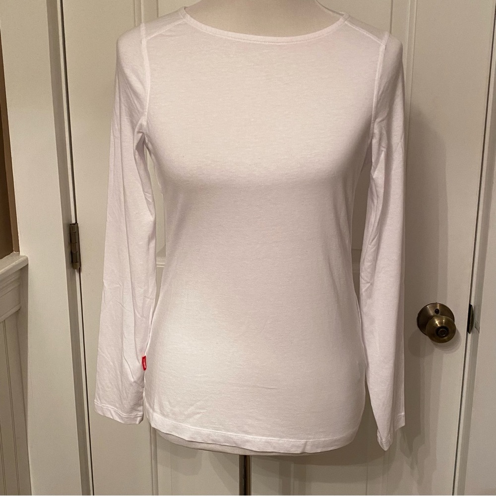 CRAGHOPPERS TOP TEE LONG SLEEVE CREWNECK WHITE INSECT SHIELD SIZE 4